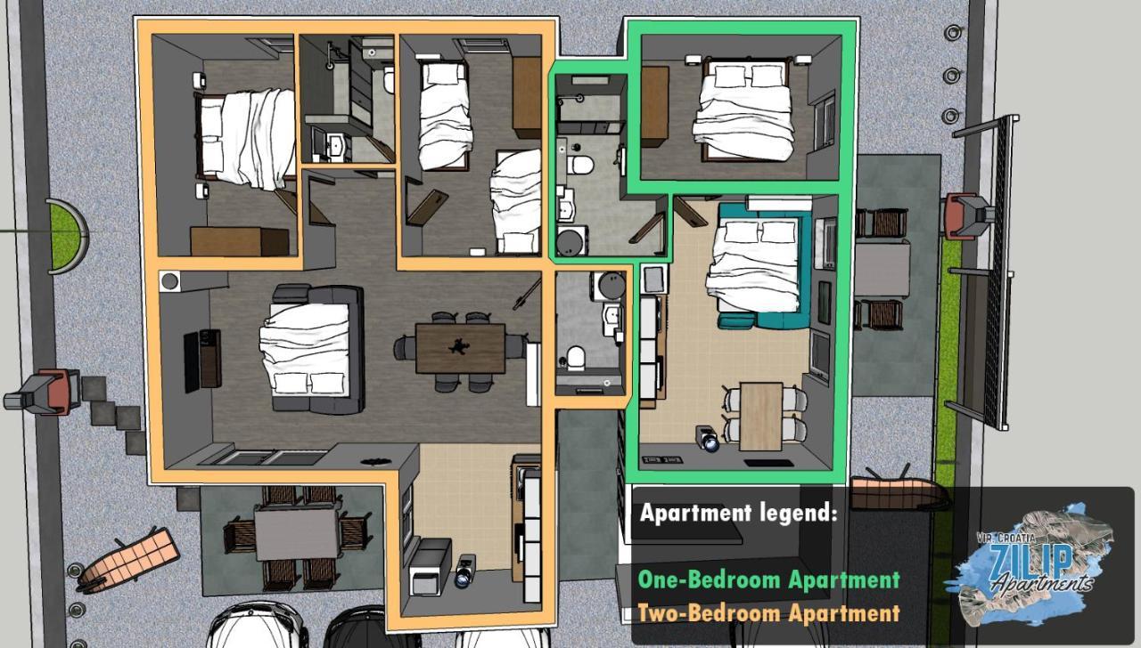 Zilip Apartments Vir Exterior foto